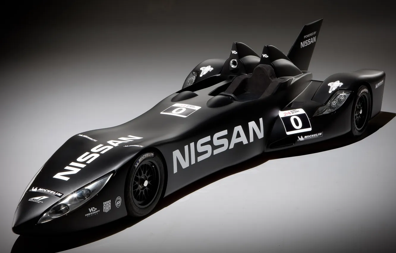 Photo wallpaper black, Nissan, prototype, Nissan, the front, racing car, 24 Hours of Le Mans, 24 hours …