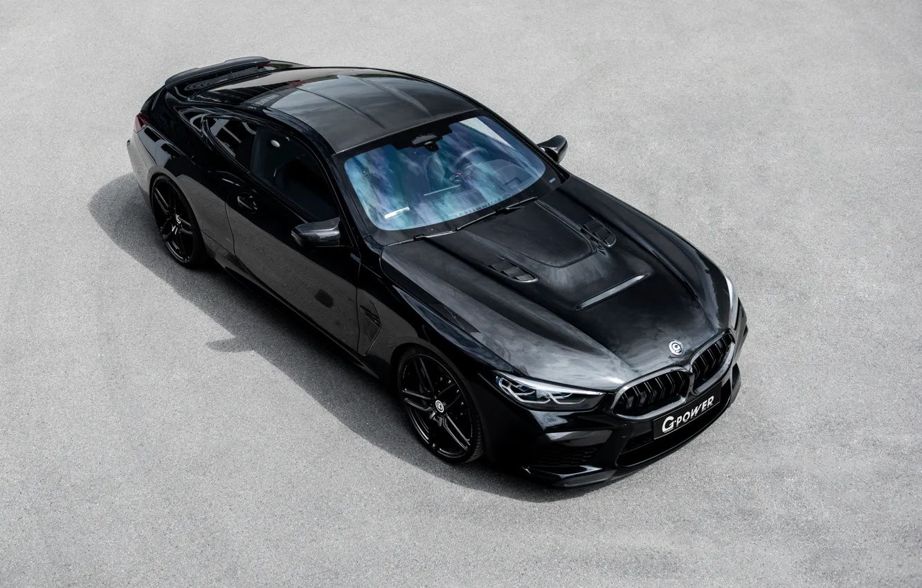 Photo wallpaper black, coupe, BMW, G-Power, Bi-Turbo, 2020, BMW M8, two-door