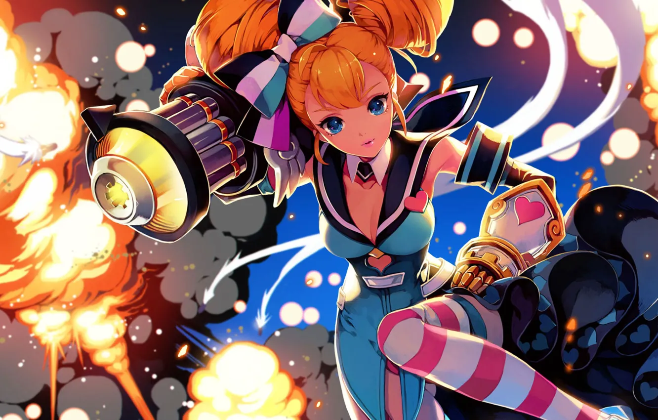 Photo wallpaper look, lights, the game, girl, King of Glory