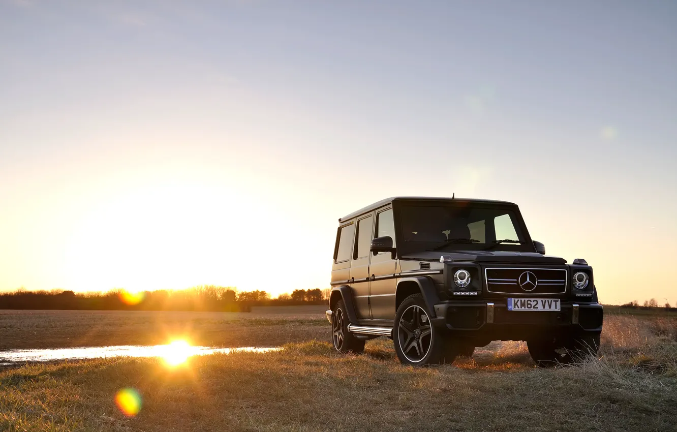 Photo wallpaper Mercedes-Benz, AMG, Black, Matte, G63