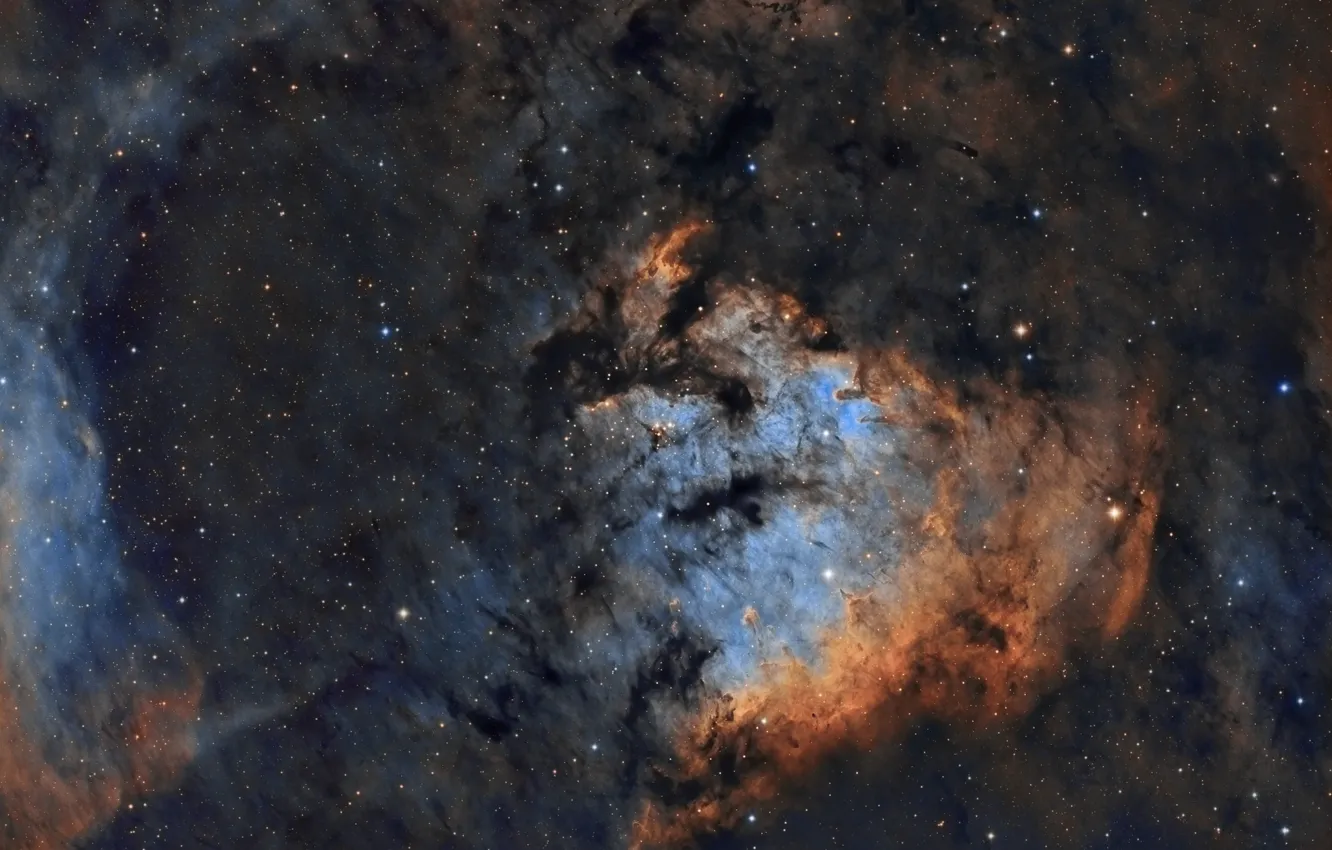 Photo wallpaper nebula, Tsefey, in the constellation, emission, NGC7822