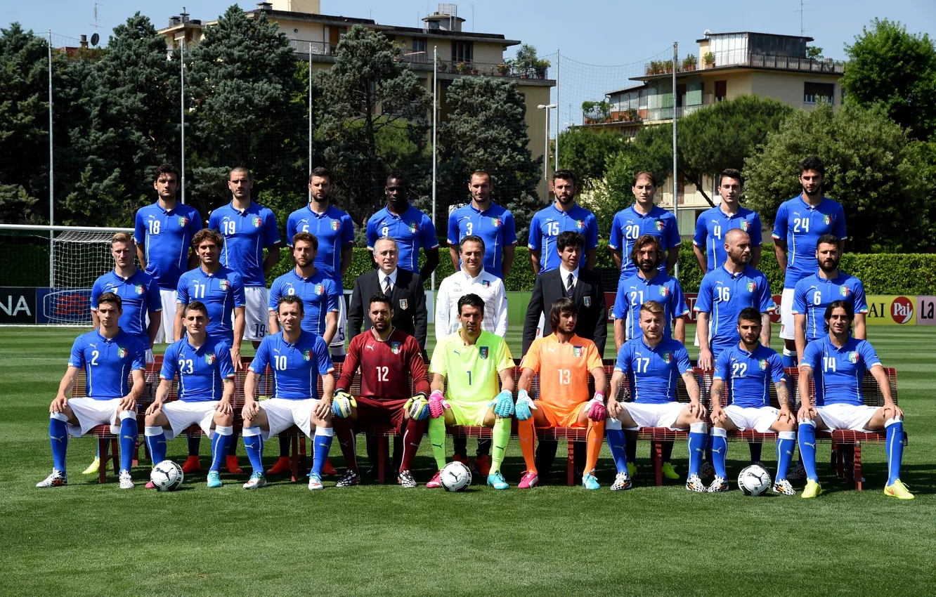 Photo wallpaper italia, football, the world Cup, serie a, italy national team, Italy