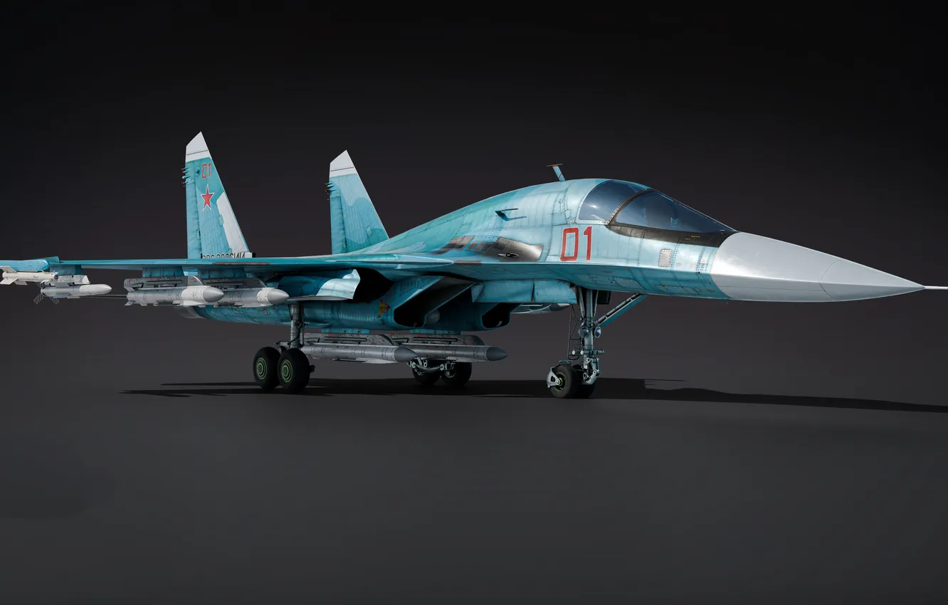 Photo wallpaper bomber, USSR - Russia, Su-34