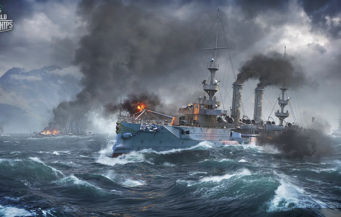 Photo wallpaper ship, Albany, World of Warships, worldofwarships
