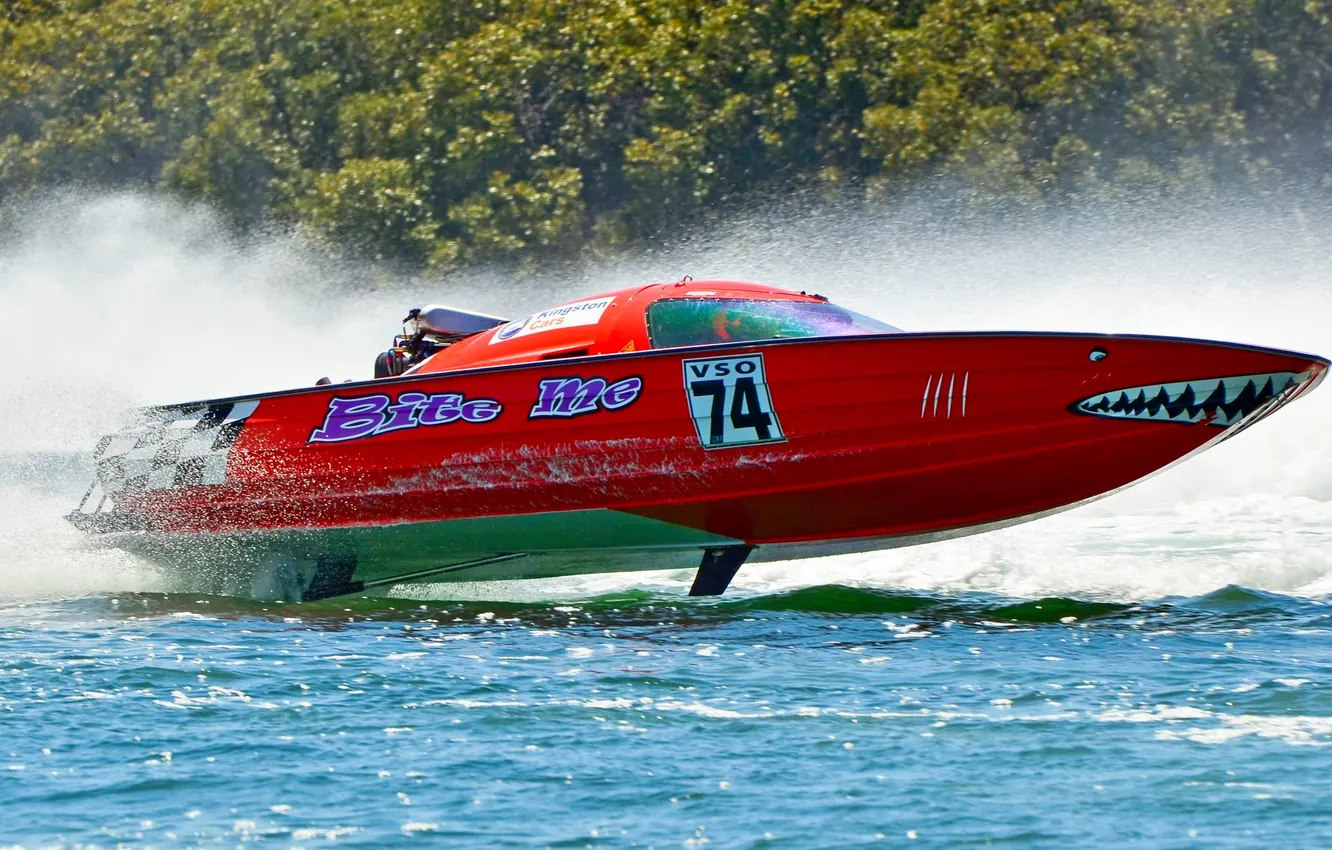 Photo wallpaper race, boat, speed