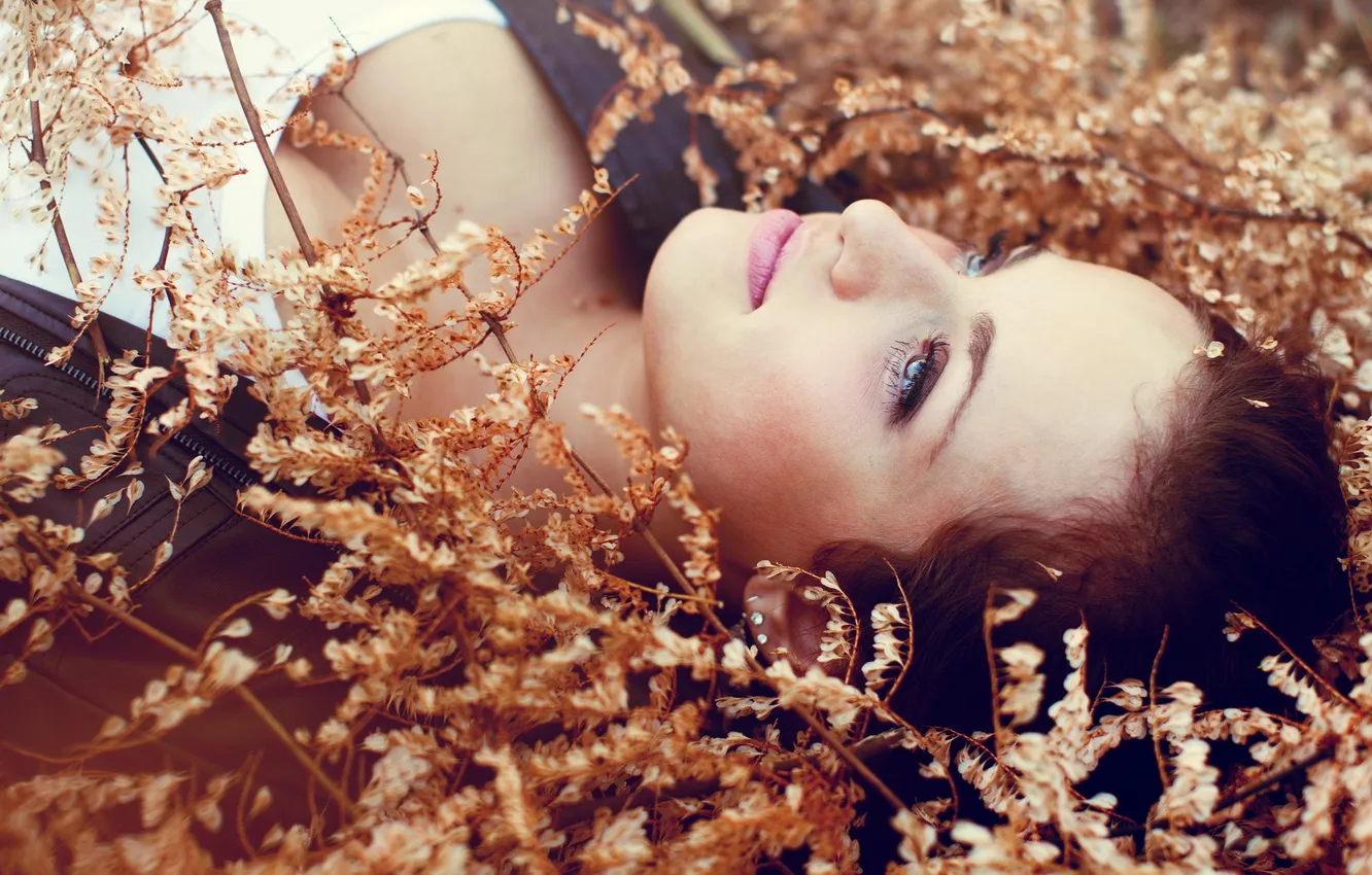 Photo wallpaper look, girl, portrait