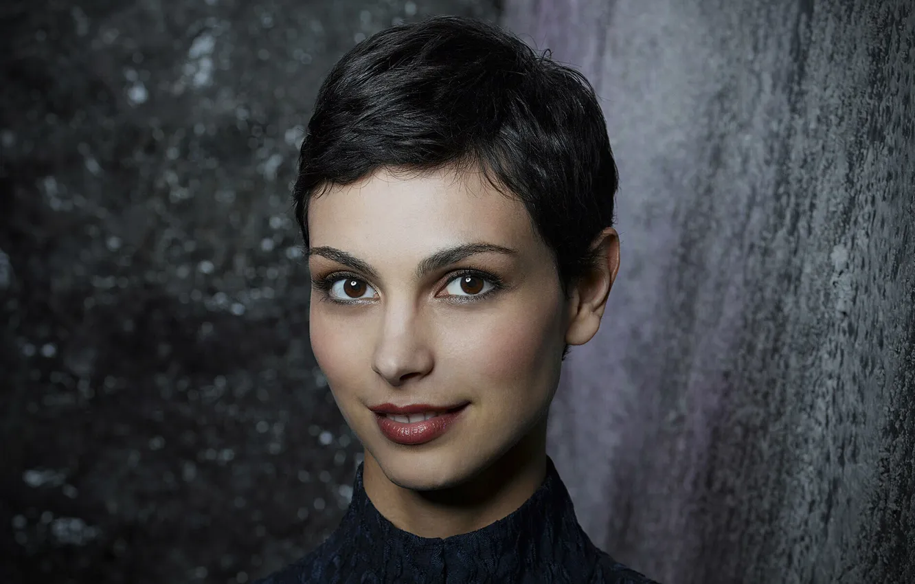 Photo wallpaper eyes, smile, Morena Baccarin, brown, Morena, Baccarin