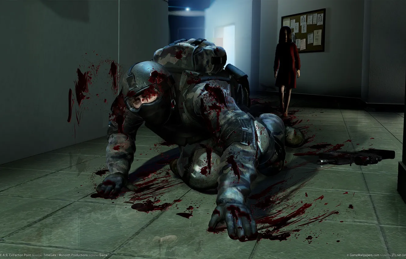 Photo wallpaper blood, murder, soldiers, fear, extraction points, Alma