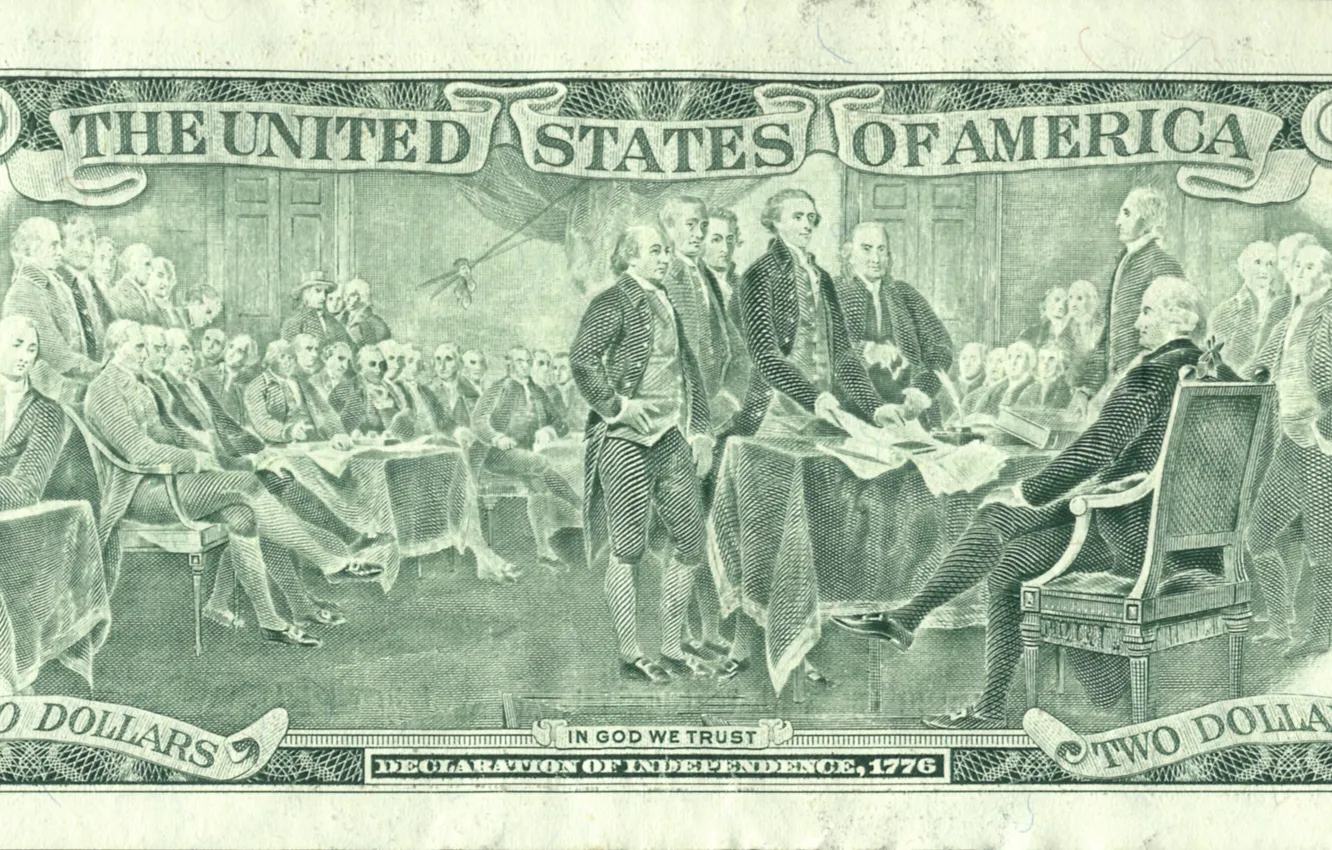 Photo wallpaper United States, money, God, America, trust, declaration, the independence of the dollar