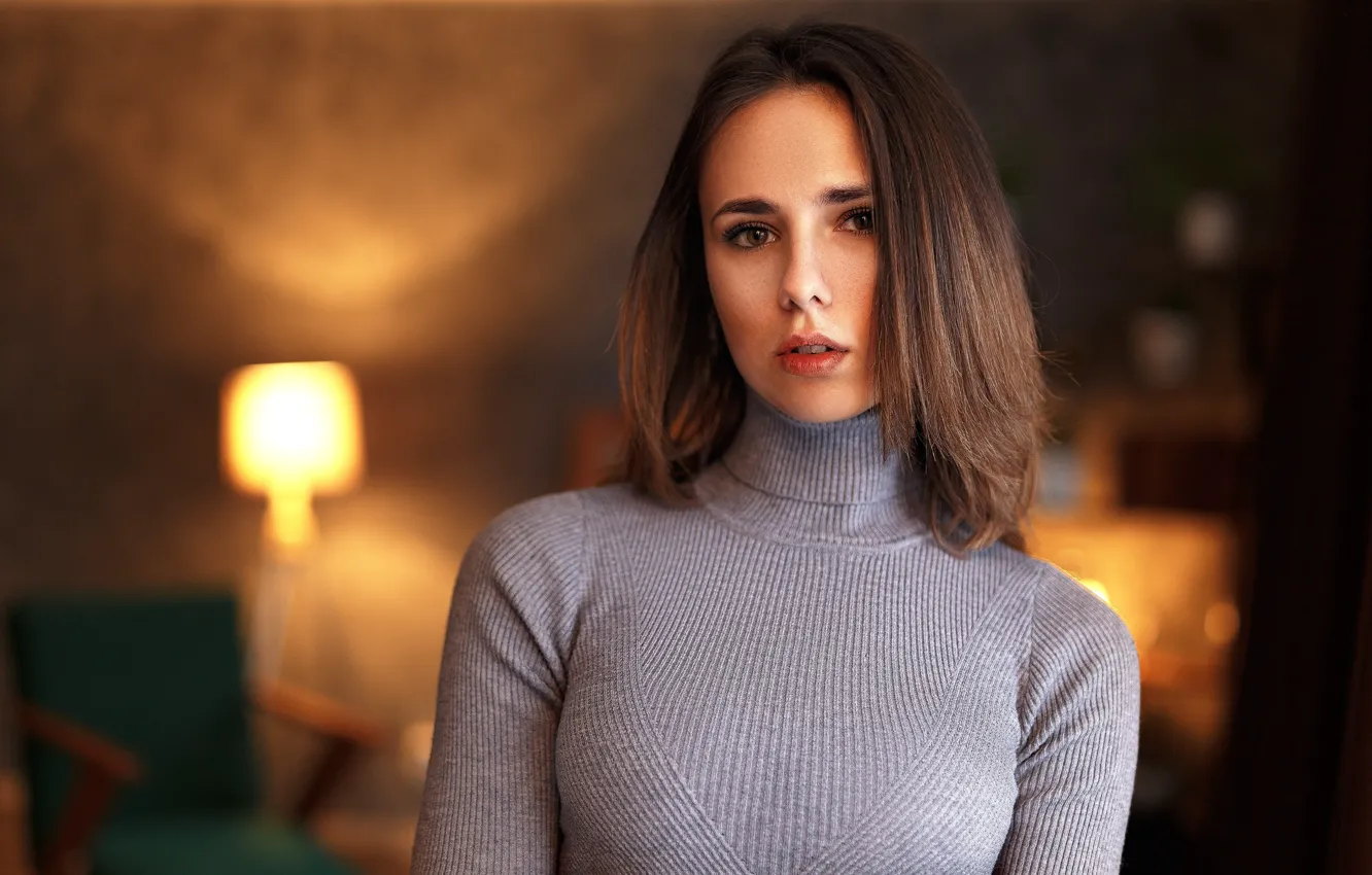 Photo wallpaper chest, look, girl, model, Ivan Losev, Dasha Shevchenko