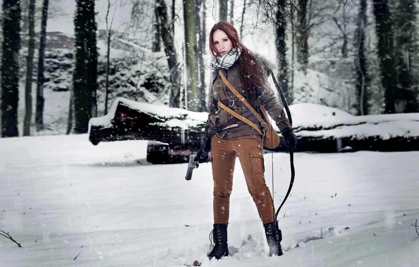 Photo wallpaper Tomb Raider, Lara Coft, cosplay, Rise of the Tomb Raider