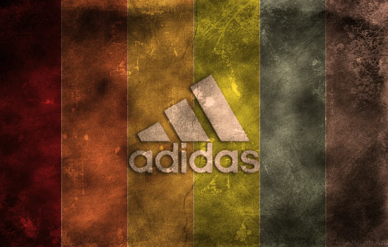 Photo wallpaper strip, sign, color, Adidas, Adidas