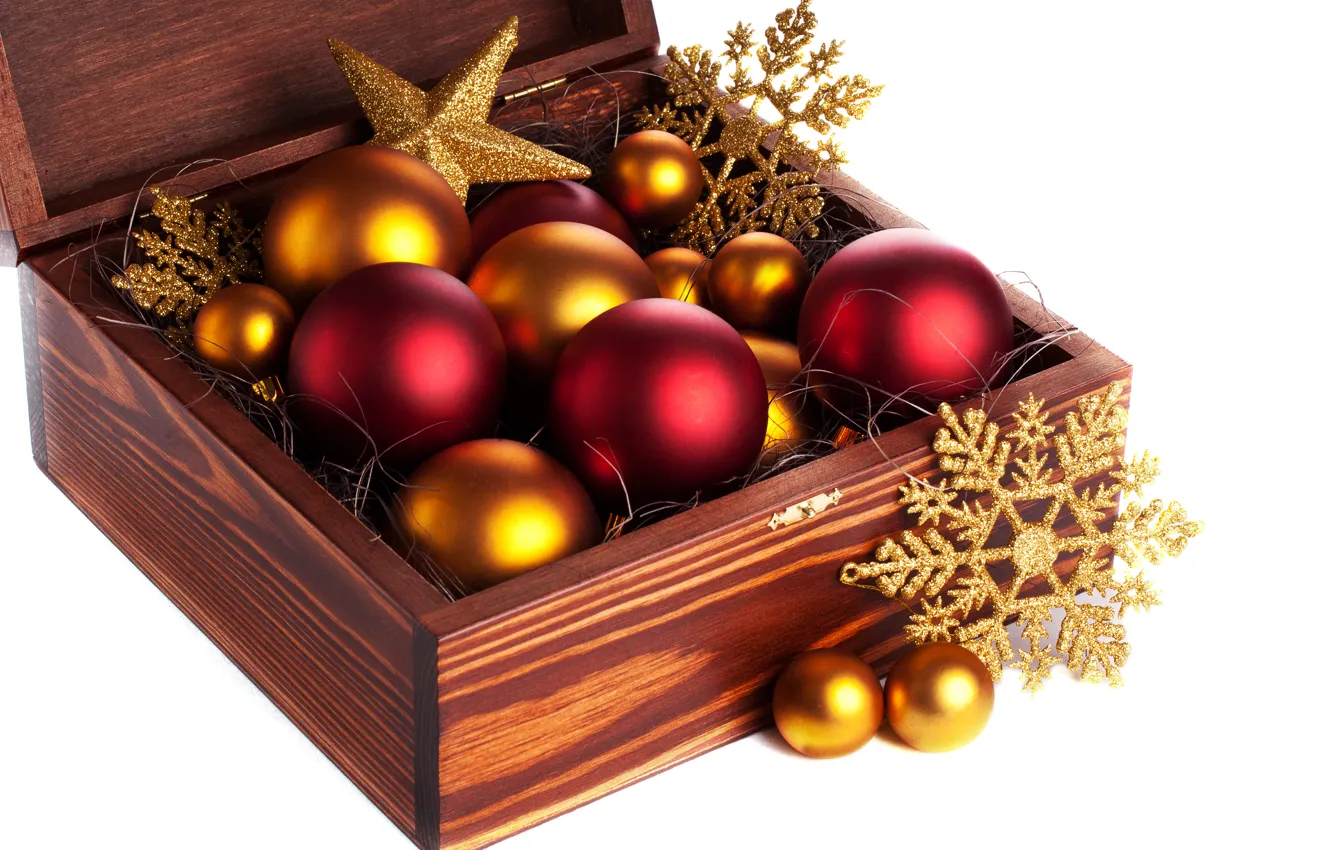 Photo wallpaper balls, decoration, holiday, new year, Christmas, Christmas, balls, New Year
