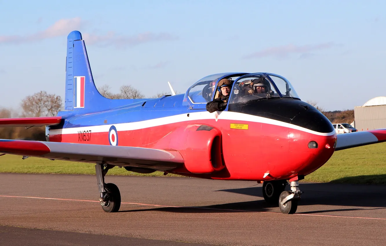 Photo wallpaper jet, British, training aircraft, BAC Jet Provost