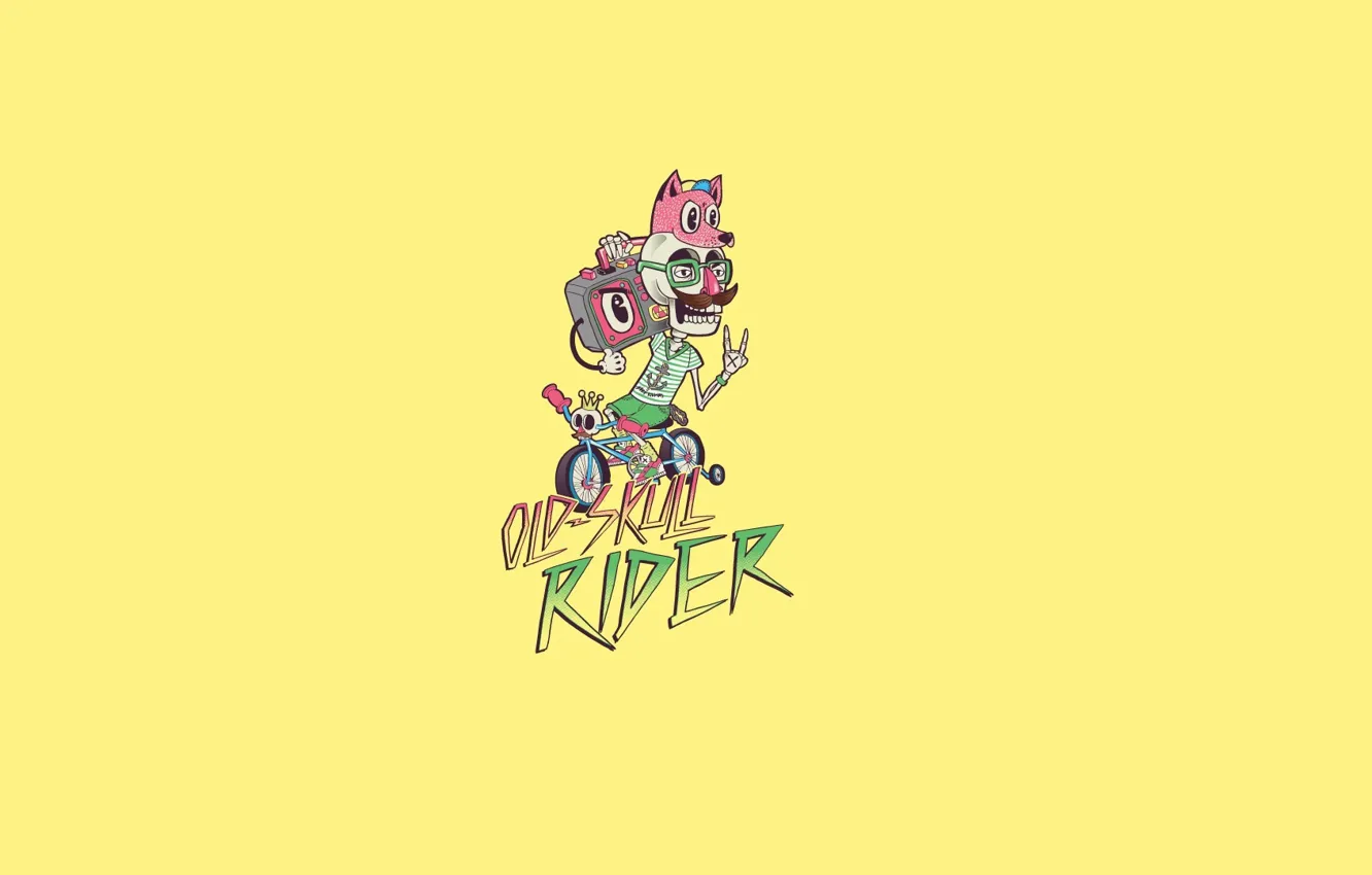 Photo wallpaper minimalism, art, yellow, Alejandro Giraldo