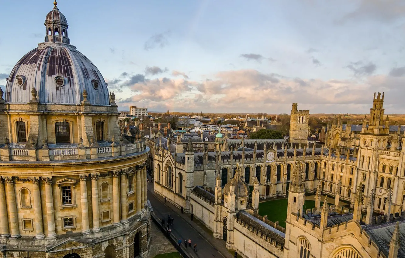 Photo wallpaper England, Oxford, University building, Oxford University, Educational Institutions the World