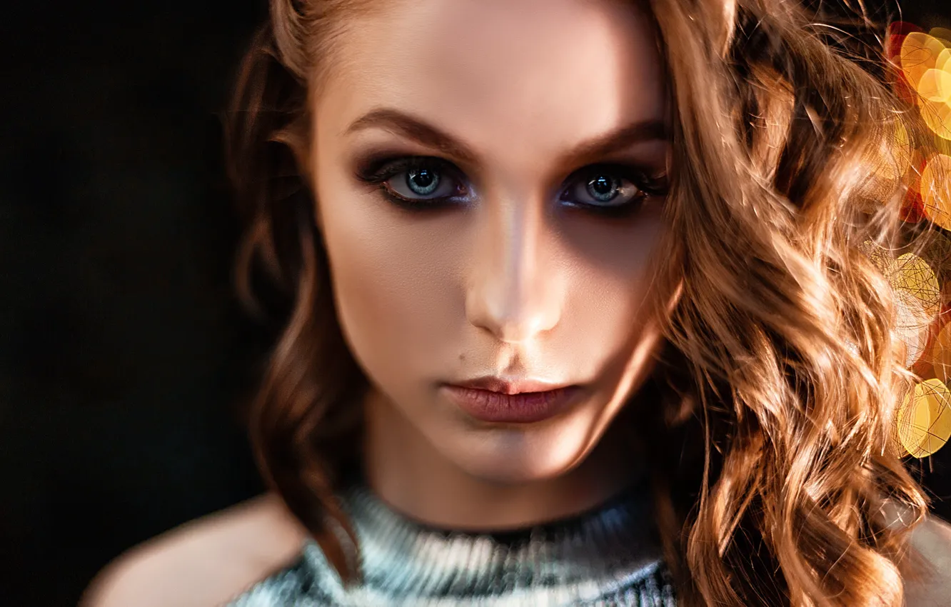 Photo wallpaper girl, hair, hairstyle, Vlad Popov, Anna Kolesnikova