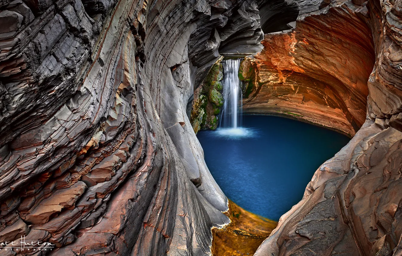 Photo wallpaper rocks, waterfall, stream, the grotto, Western Australia