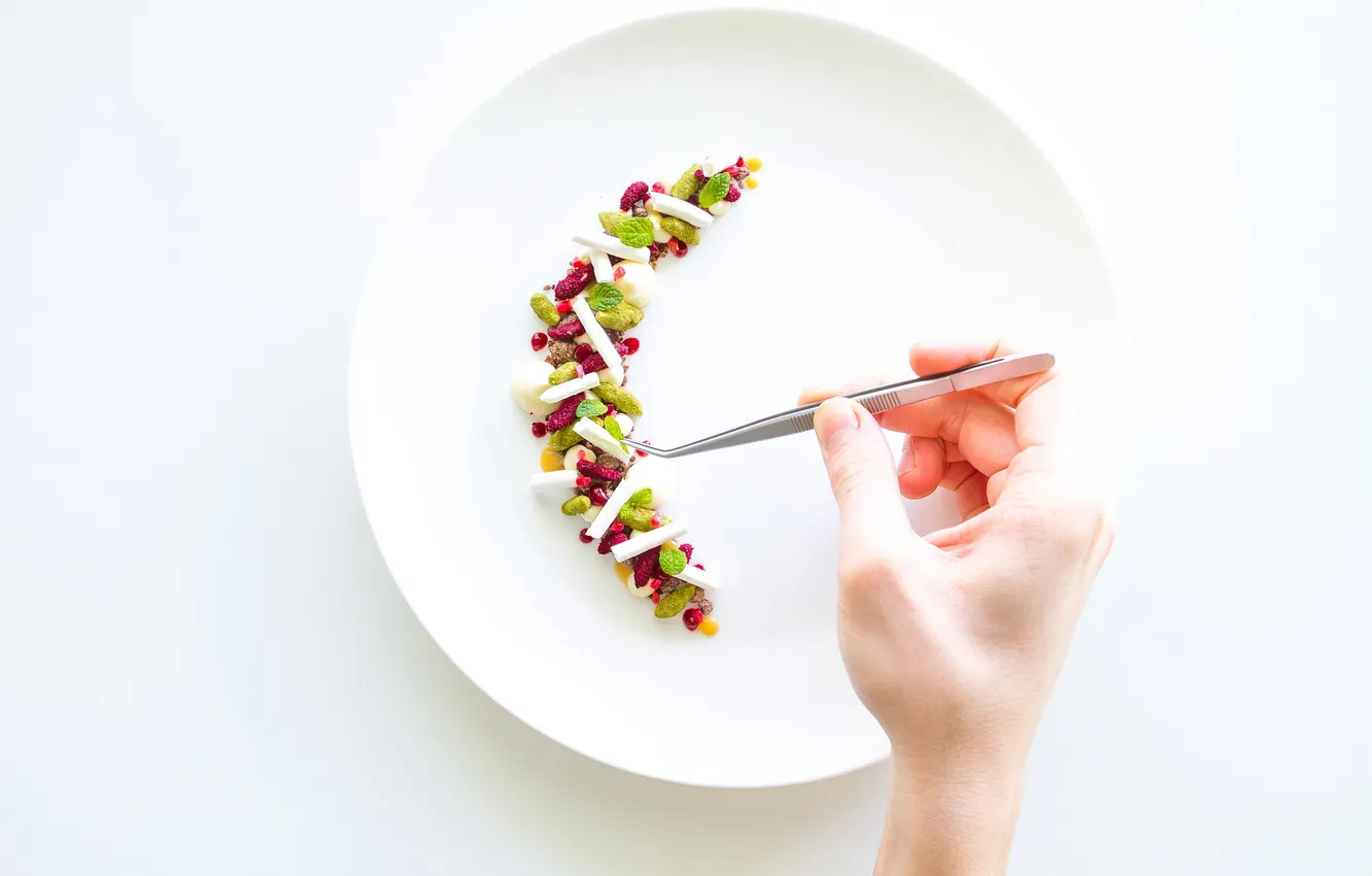 Photo wallpaper matcha almond, vanilla custard, chocolate rocks