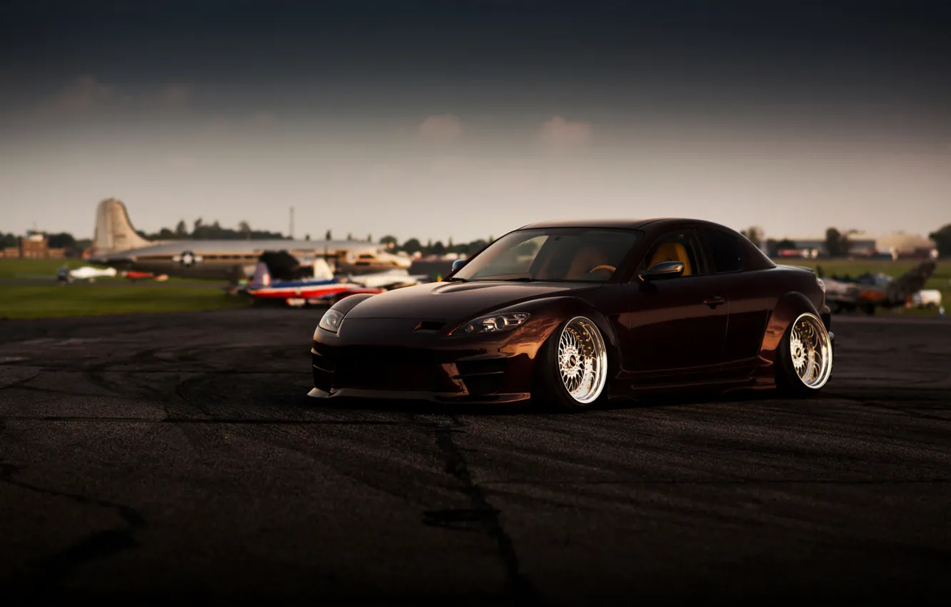 Photo wallpaper car, tuning, Mazda, Mazda, RX-8, stance, rx8