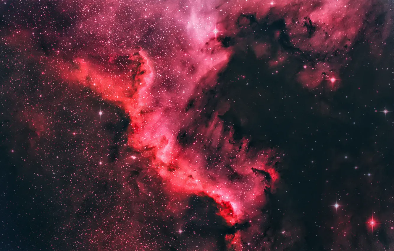 Photo wallpaper dark, space, stars, North America Nebula