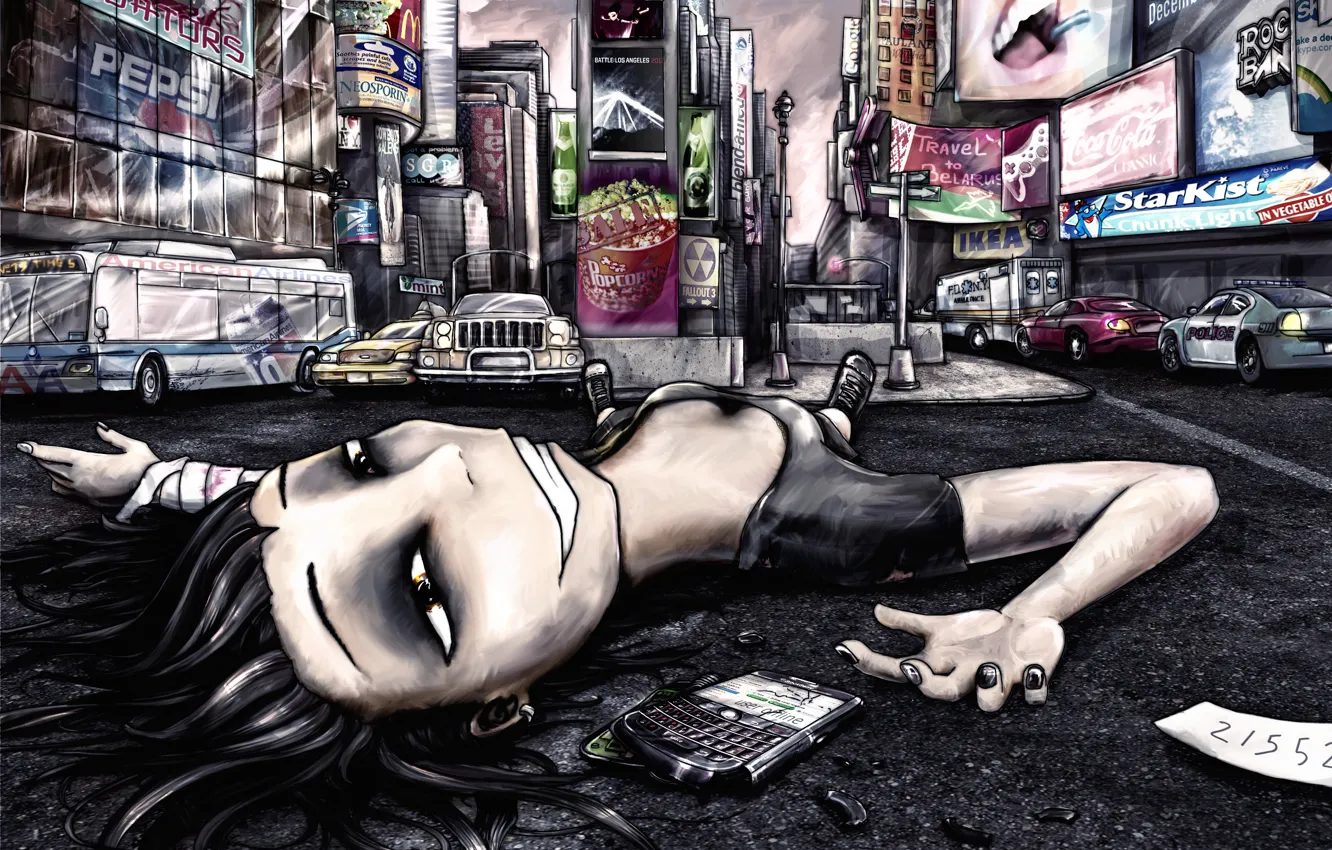 Photo wallpaper figure, emo, dimoska