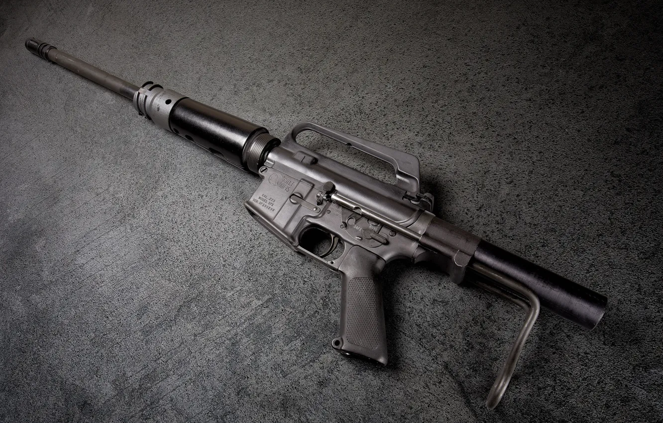 Photo wallpaper weapons, background, AR-15, assault rifle