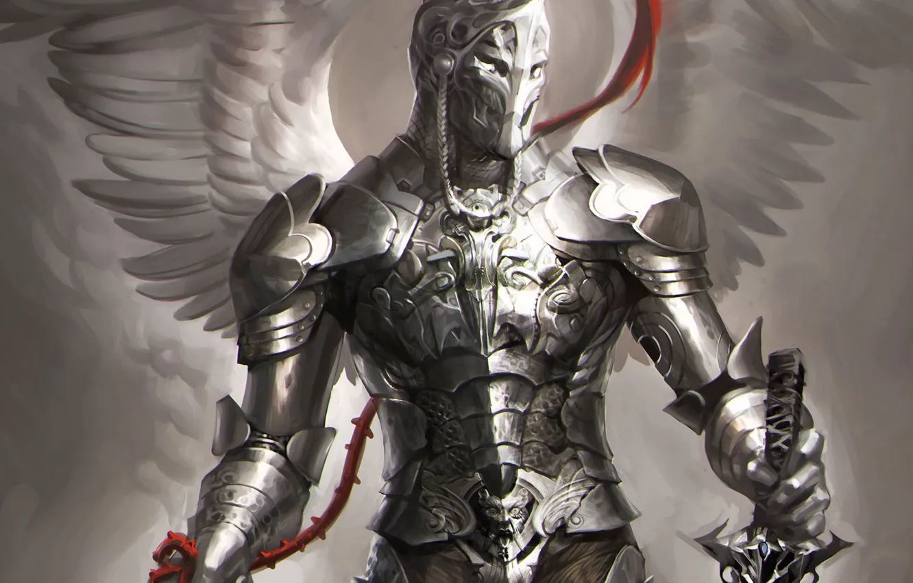 Photo wallpaper sword, armor, warrior, sword, battle, the battle, knight, Guard