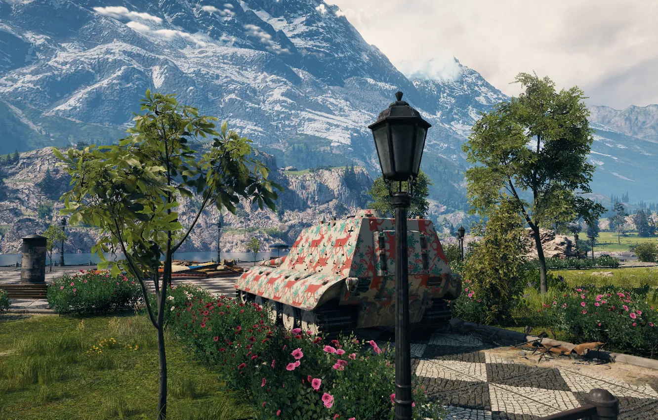 Photo wallpaper landscape, World of Tanks, Yaga