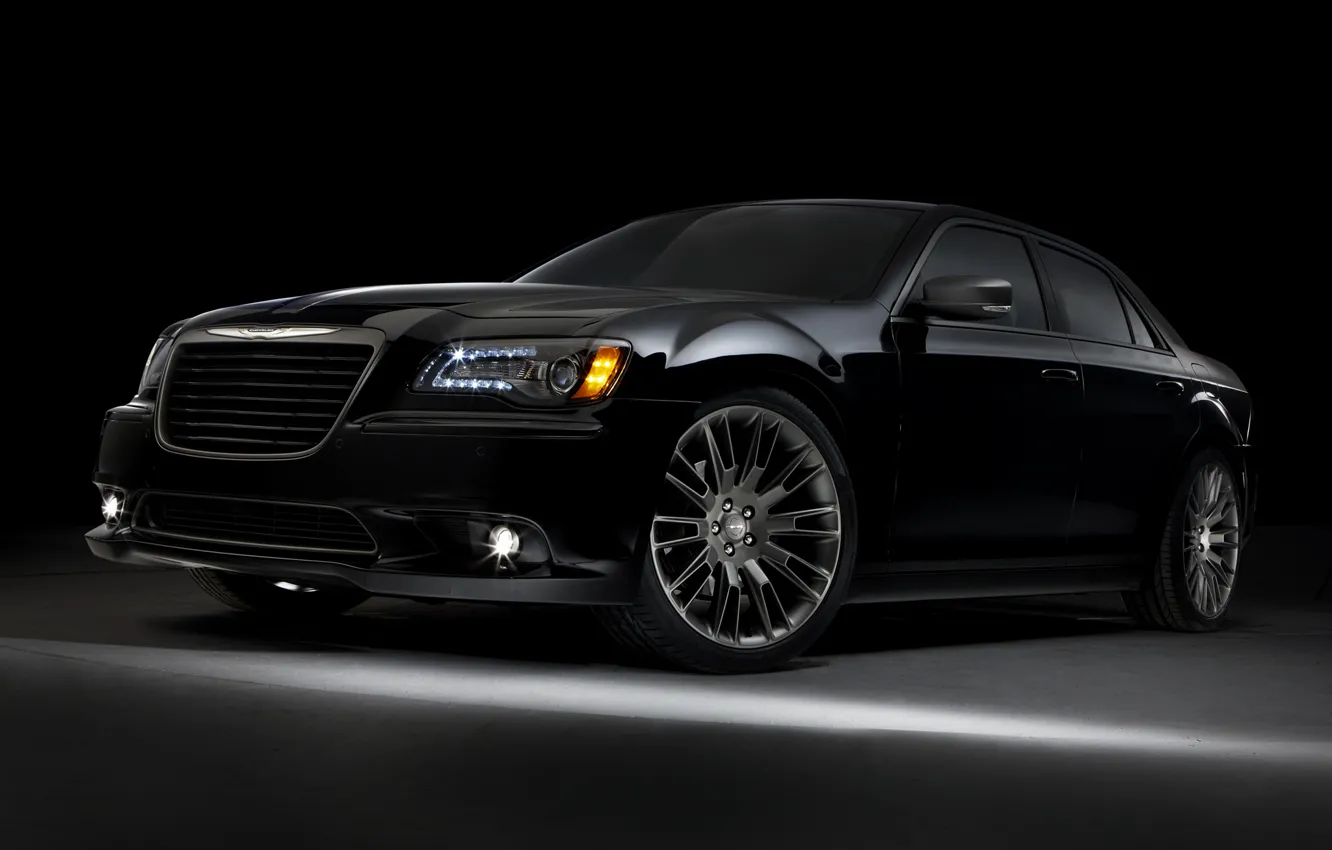 Photo wallpaper Chrysler, Machine, Chrysler, Machine, Black, Car, Car, Cars