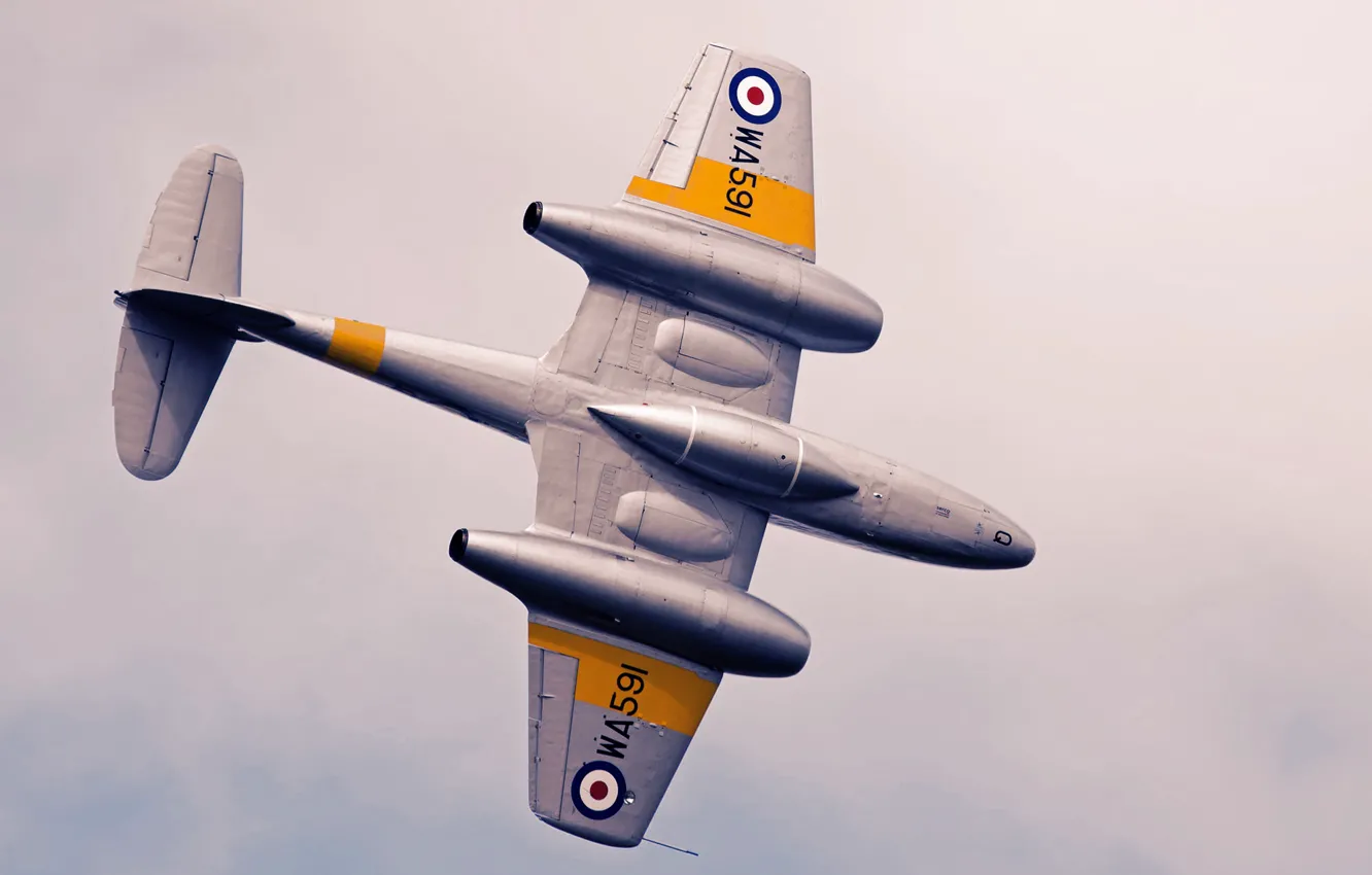 Photo wallpaper airplane, aviation, jet, Gloster Meteor