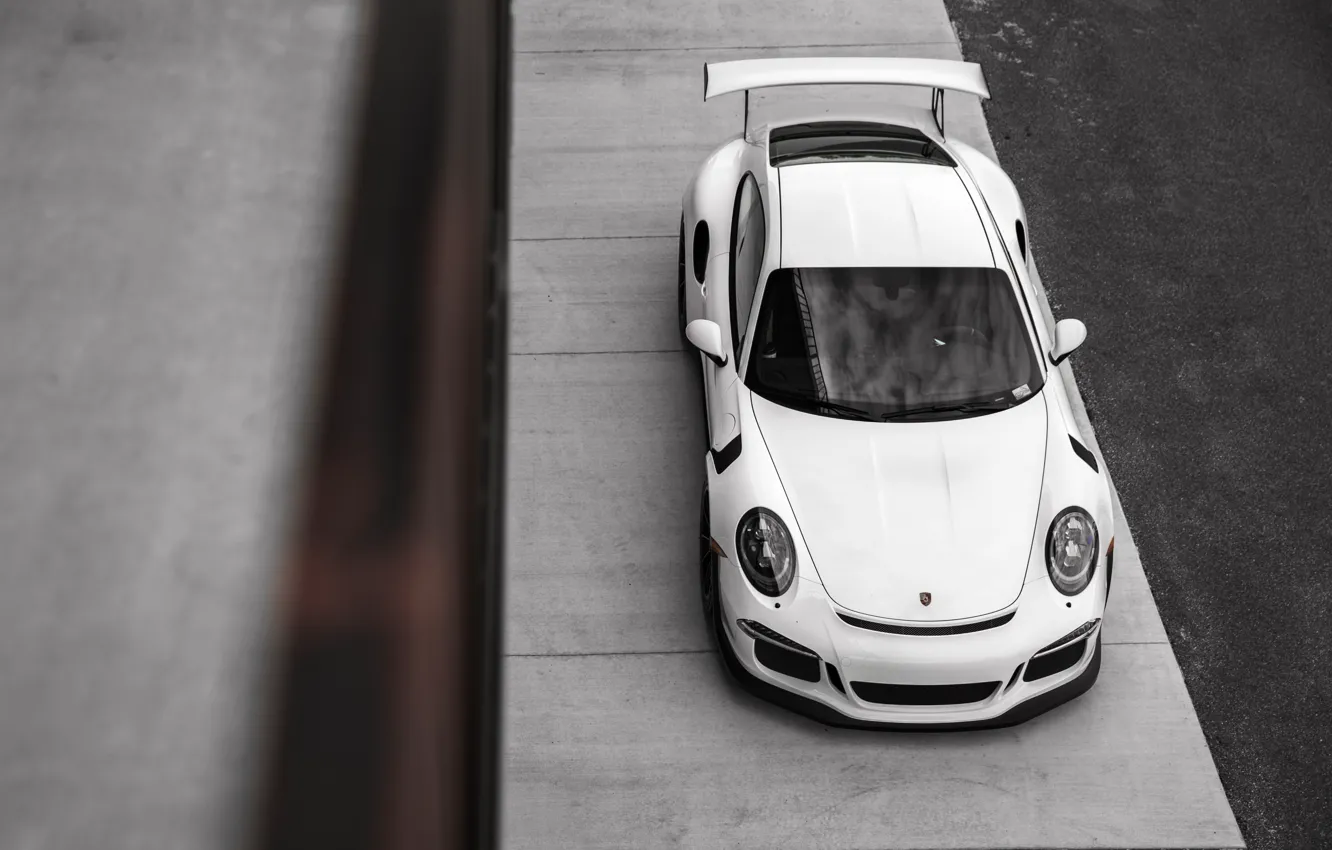 Photo wallpaper 911, Porsche, White, GT3RS, VAG