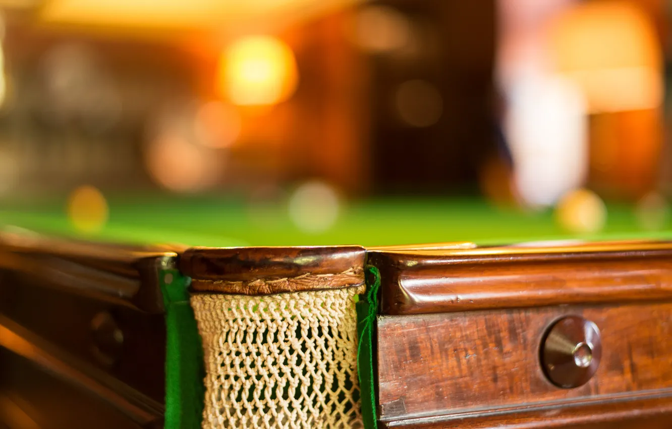 Photo wallpaper macro, table, sport, Snooker
