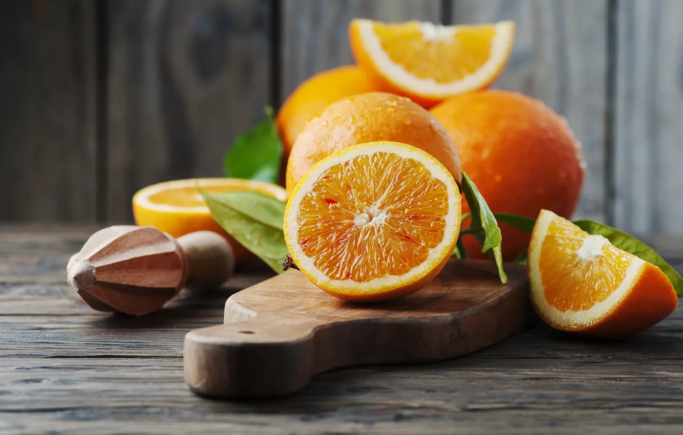 Photo wallpaper orange, citrus, juicy, sweet, Oxana Denezhkina