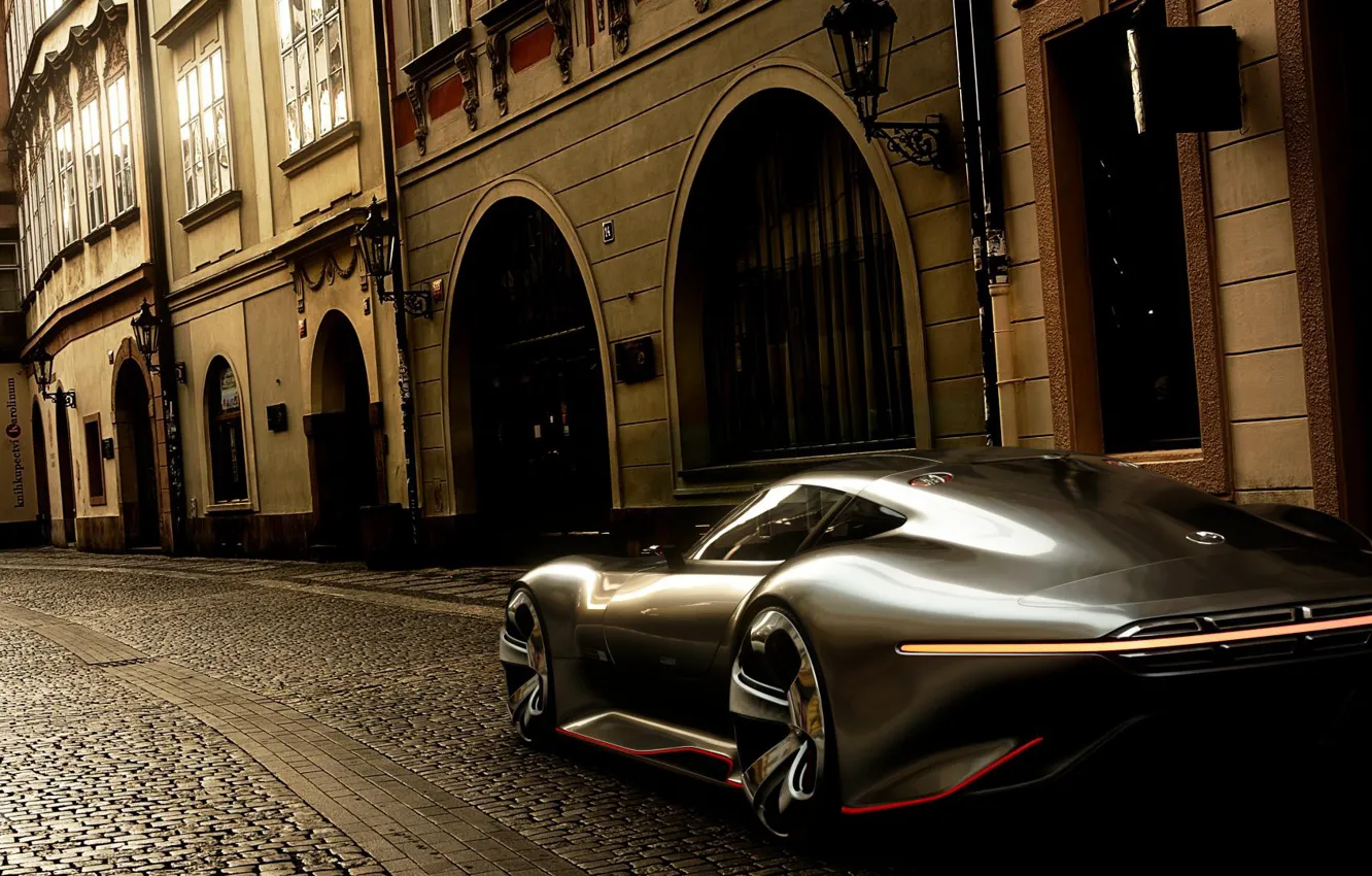 Photo wallpaper Concept, McLaren, Auto, The game, Prague, Czech Republic, Machine, Mercedes