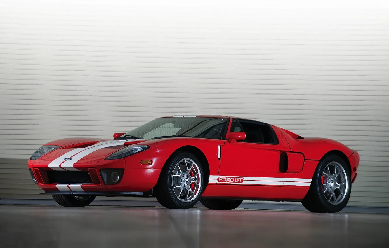 Photo wallpaper red, ford, gt