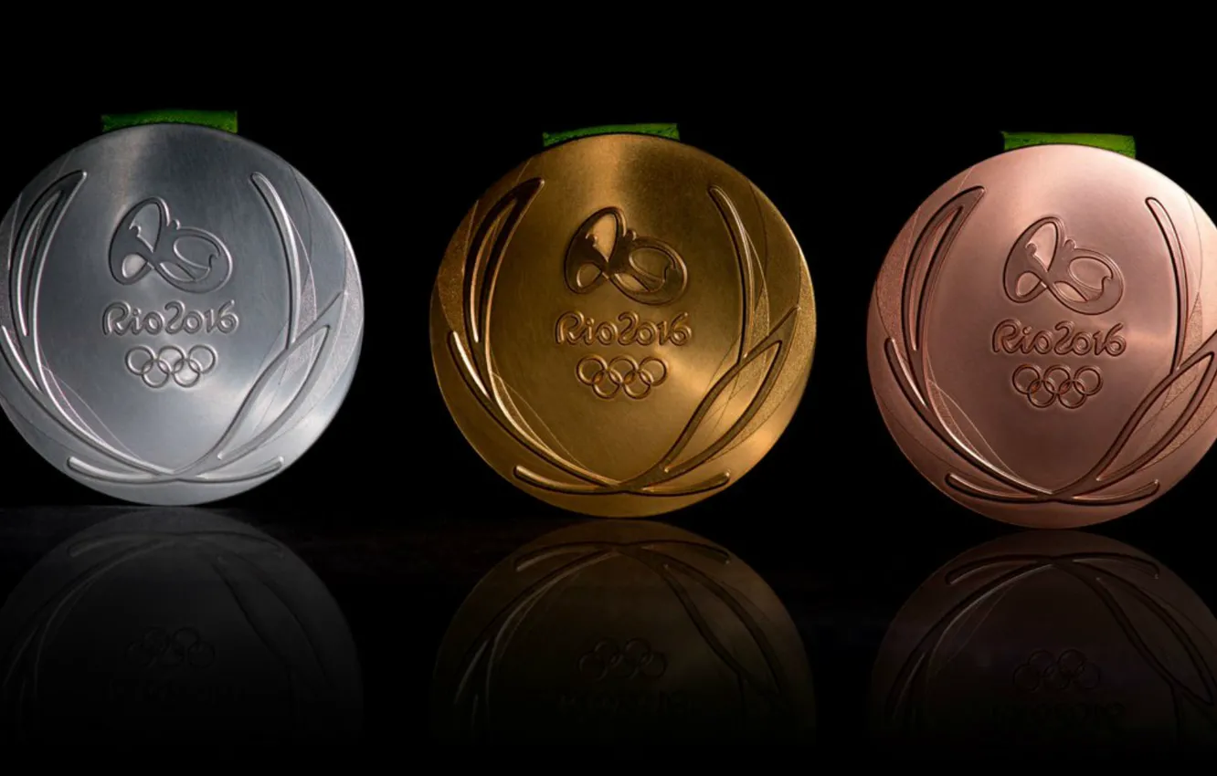 Photo wallpaper medal, Brazil, summer Olympic games, Rio 2016, Summer Olympic Games 2016