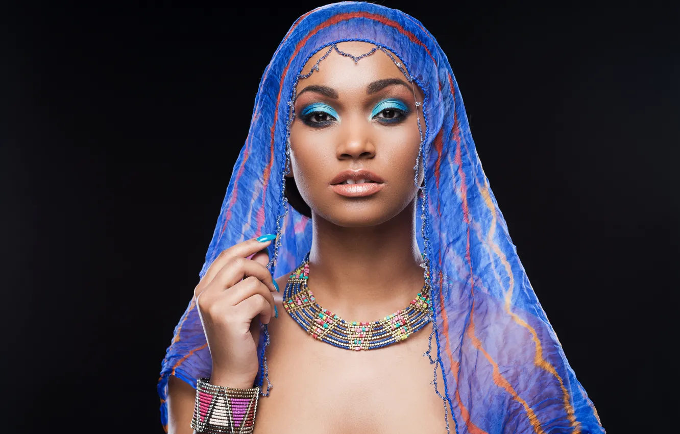 Photo wallpaper sexy, model, look, makeup