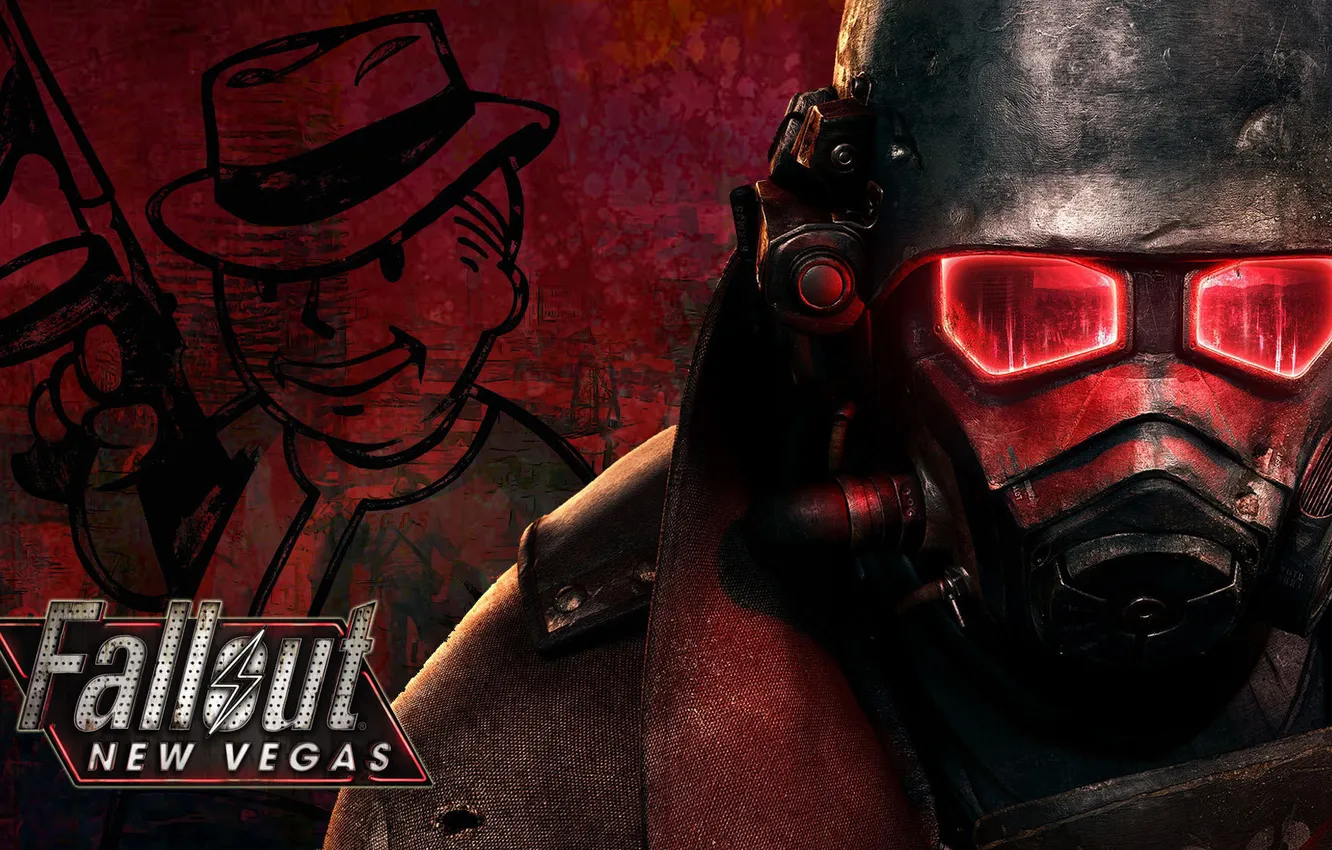 Photo wallpaper art, helmet, Fallout, New Vegas