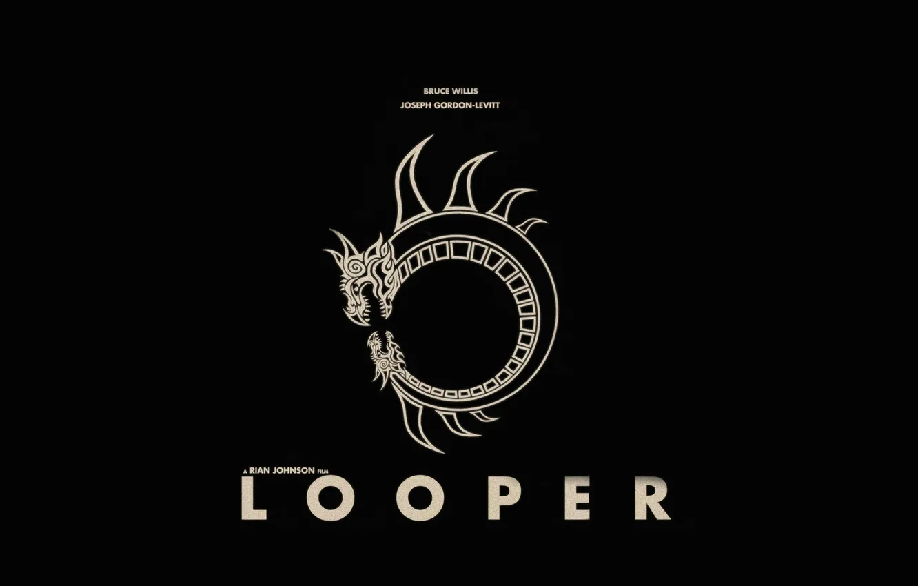 Photo wallpaper fiction, Bruce Willis, Joseph Gordon-Levitt, Time loop