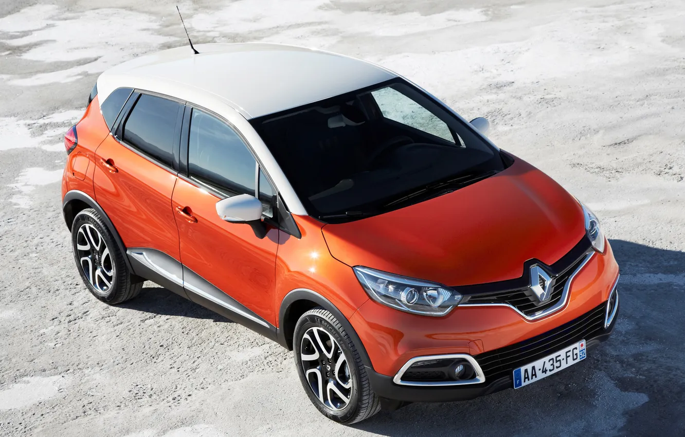 Photo wallpaper logo, Renault, the front, Reno, Captur, Kaptur