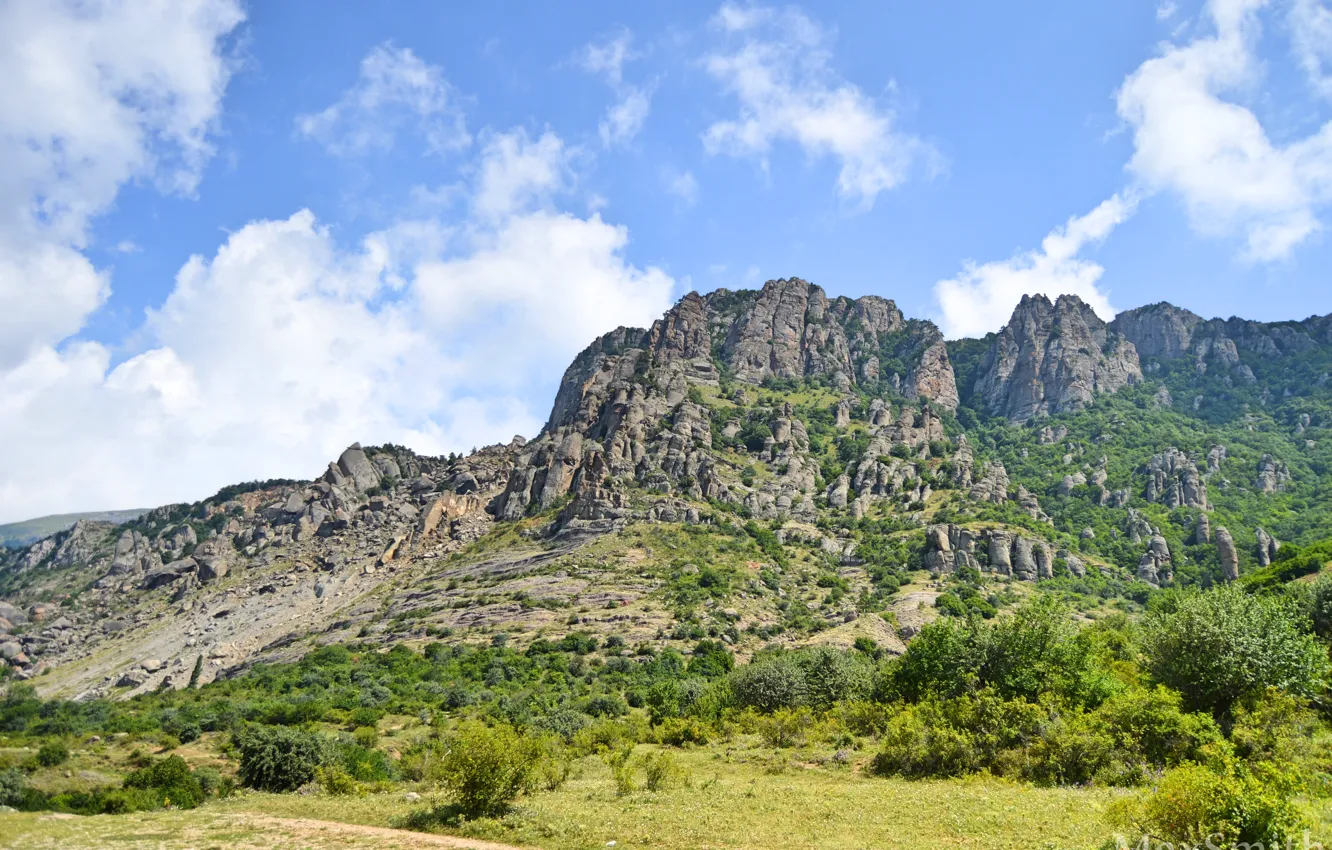 Photo wallpaper mountains, nature, Crimea, Demerdzhi