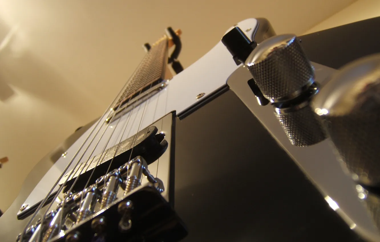 Photo wallpaper style, guitar, strings, electro