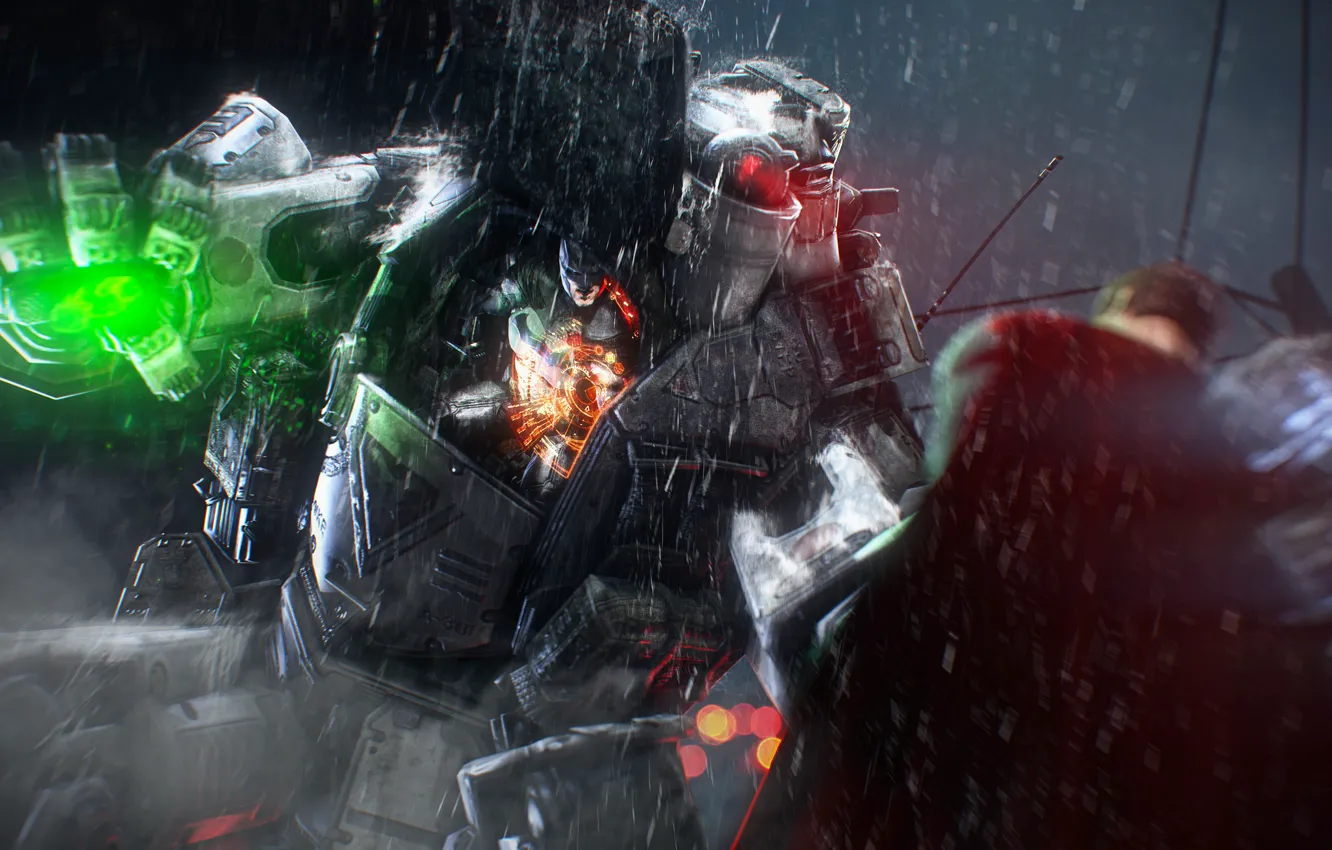 Photo wallpaper rain, fight, Atlas, Titan