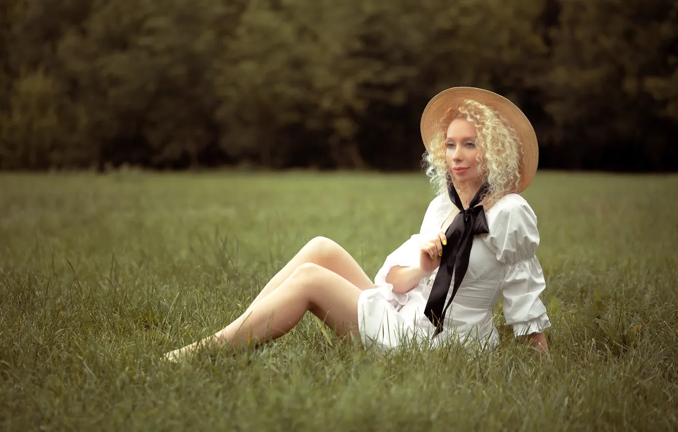 Photo wallpaper girl, sexy, Wallpaper, sweetheart, model, bright, hat, makeup