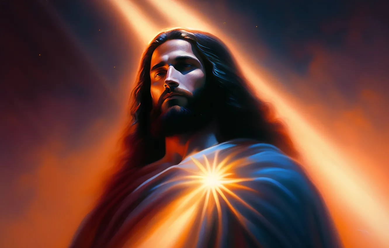 Wallpaper Jesus, Hair, Male, Religion, Jesus Christ, Digital art, AI ...