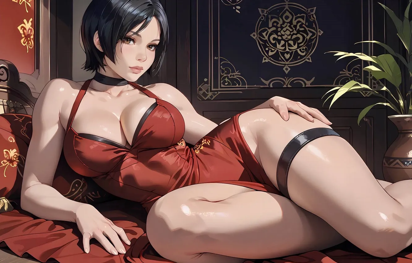 Photo wallpaper girl, brunette, Kare