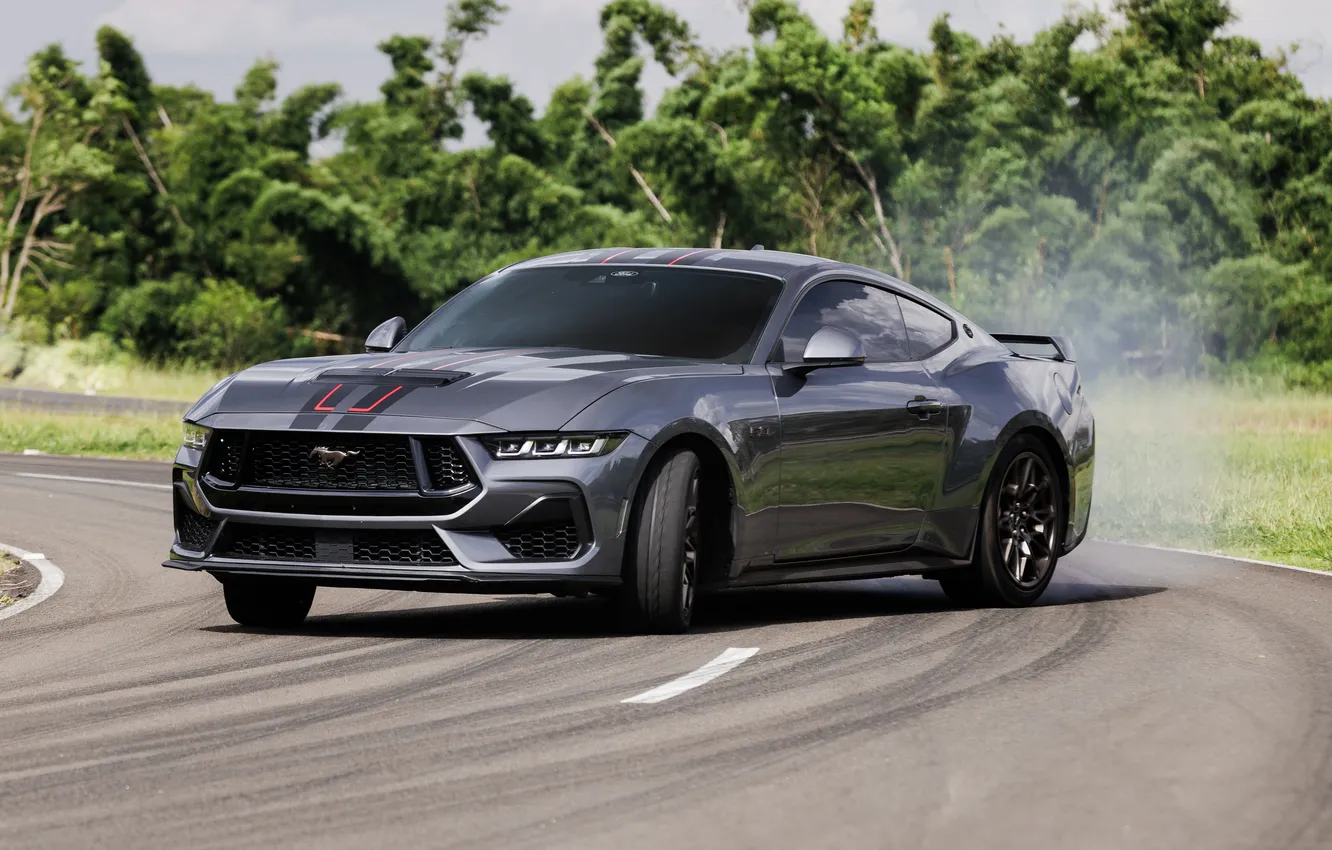 Photo wallpaper Ford Mustang, Brazil, Ford Mustang GT, 2025, 60th Anniversary, Performance Manual
