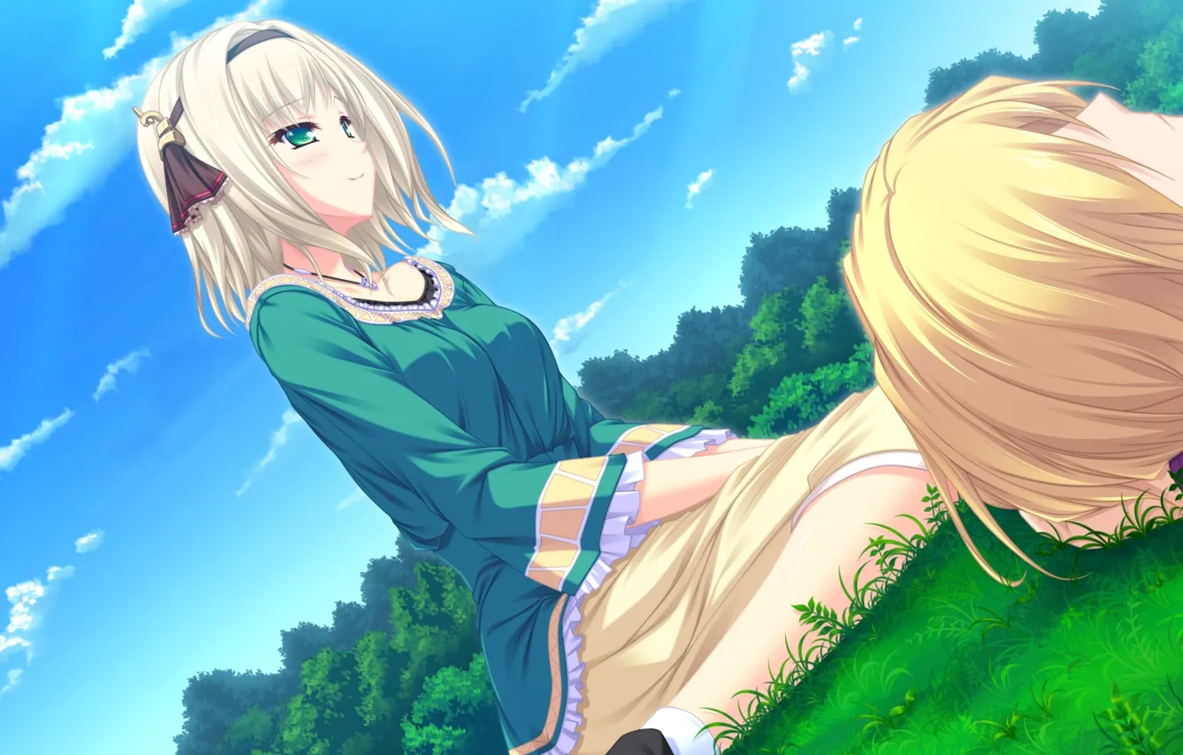 Photo wallpaper anime, art, girl, guy, Ryuuyoku