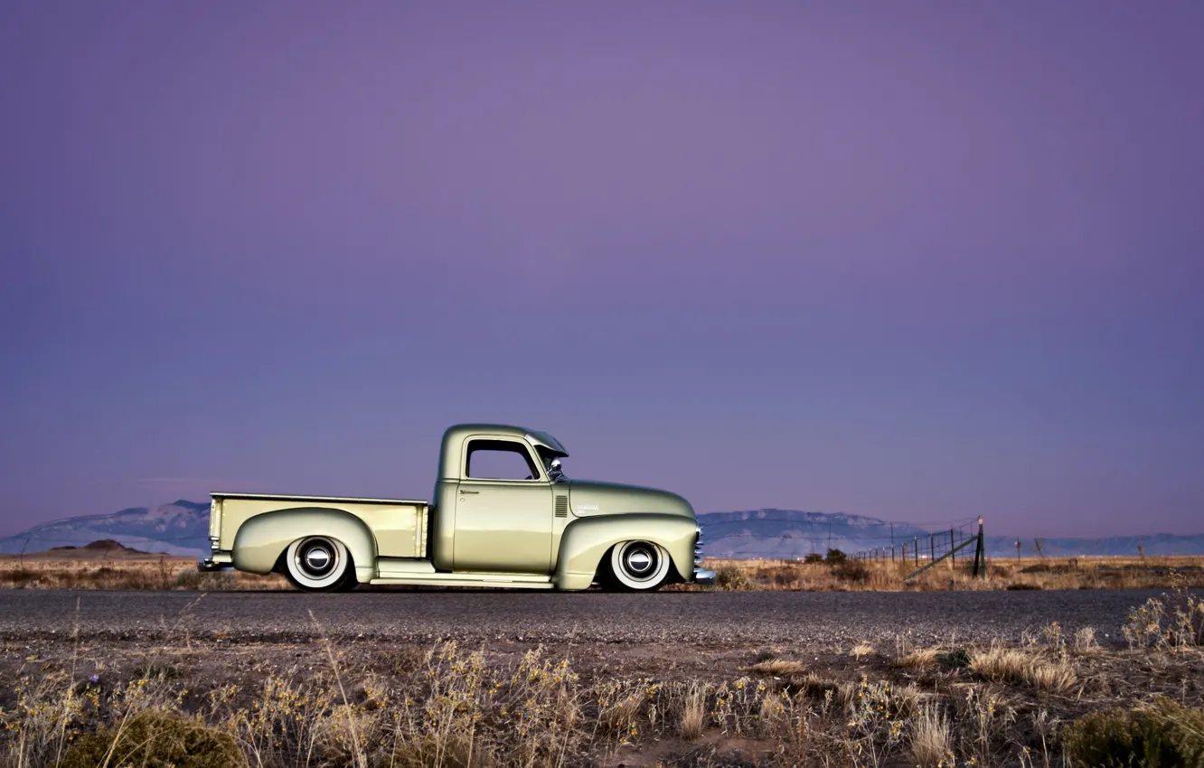 Photo wallpaper the sky, tuning, Chevrolet, Chevy, 1949, Pick up